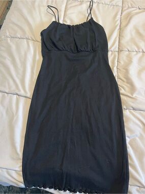 wild fable Black Mini Dress with Spaghetti Straps